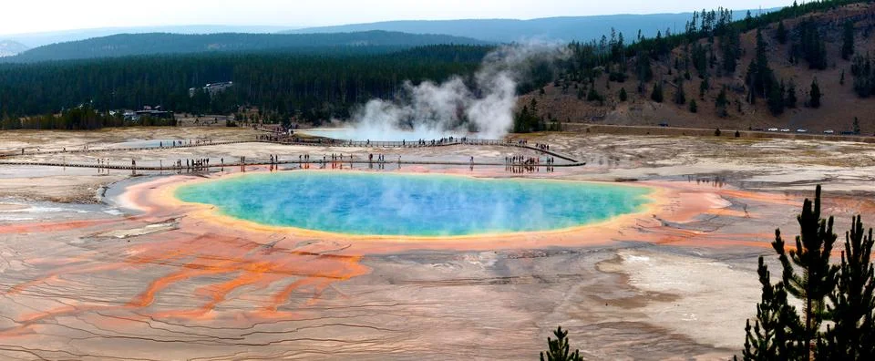 The Grand Prismatic Spring Stock Photos