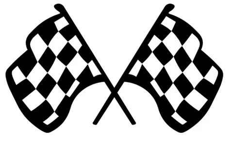 Grand Prix Flags Stock Illustration