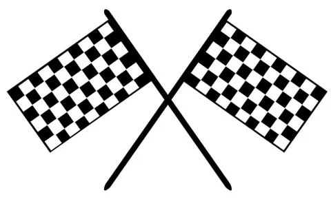 Grand Prix Flags Stock Illustration