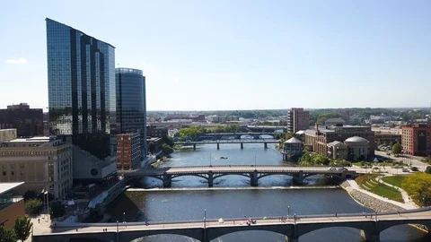 Grand Rapids Aerial Stock Footage 108509298