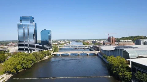 Grand Rapids Aerial Stock Footage 108509352
