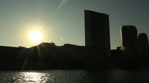 Grand Rapids Sunset Time Lapse Stock Footage 12372235