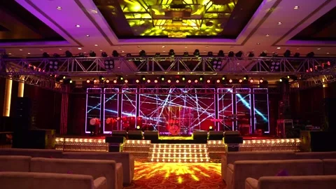 Grand Sangeet Function Stage 스톡 동영상 247262504
