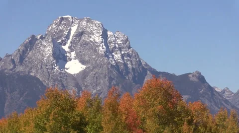 Grand Tetons in Fall Video stock 56055604