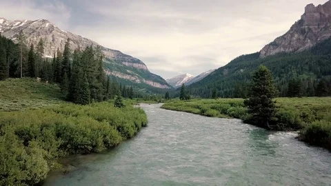 Grand Tetons Mountain Stream Stock Footage 82990653