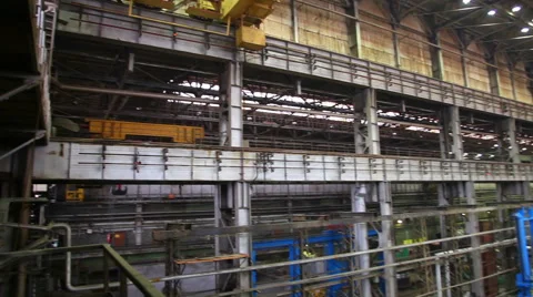 Grand view from the top of the plant engineering department Stock Footage 48991673