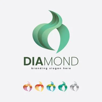 Grand Wedding Ring Model Ornament Logo Stock Illustration