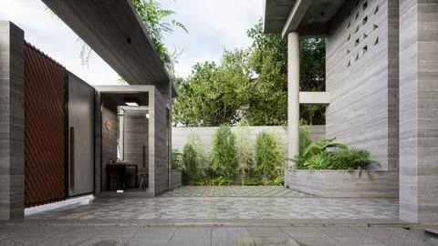 A Grand Welcome Elevating the Lobby Design in Commercial Buildings Stock-Illustration