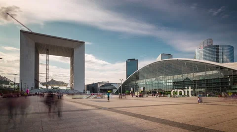 La Grande Arche Stock Footage Royalty Free Stock Videos Pond5