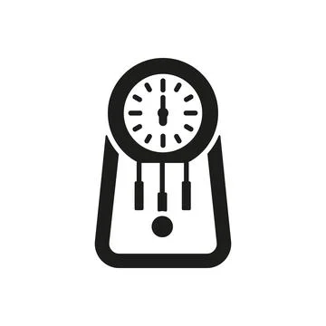 Grandfather clock icon vector design templates simple and modern Stock Illustration