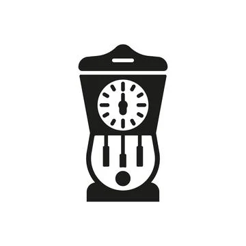 Grandfather clock icon vector design templates simple and modern Stock Illustration