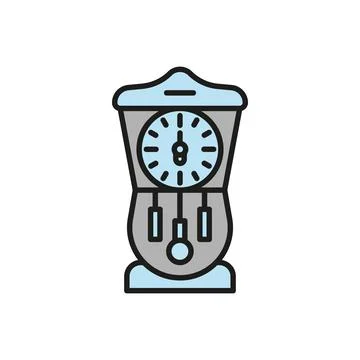 Grandfather clock icon vector design templates simple and modern Stock Illustration