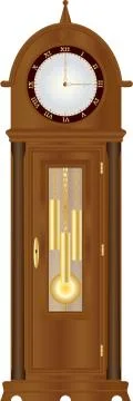 Grandfather clock Stock-Illustration