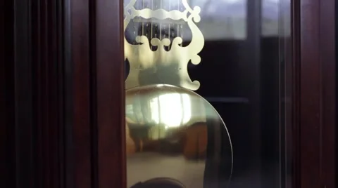 Grandfather Clock Pendulum Stock Footage 4228252