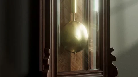 Grandfather Clock Pendulum Swing Stock Footage 277413209