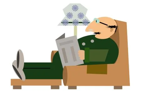 Grandfather Stock Illustration