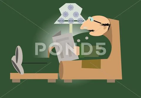 Grandfather Stock Illustration