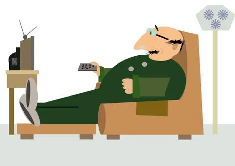 Grandfather Stock Illustration