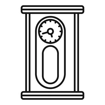 Kinetic pendulum clock icon cartoon style Vector Image