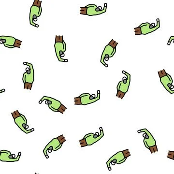 Grandfather training vector seamless pattern Stock Illustration