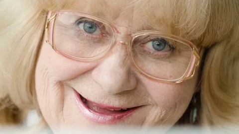 Grandma closeup of dreams Stock Footage 80455159