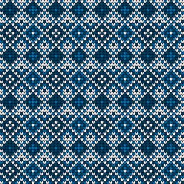 Grandma knitting pattern for Ugly Sweater Stock Illustration