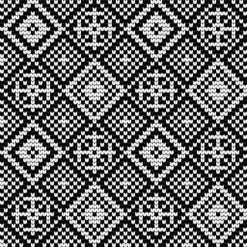 Grandma knitting pattern for Ugly Sweater Stock Illustration