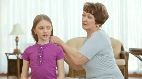 Grandma stylist Stock Footage