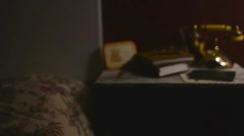 Grandma's Bedside 스톡 동영상 55157110