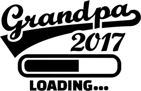 Grandpa 2017 - Loading bar Stock Illustration