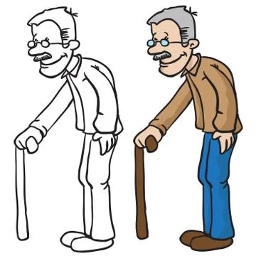 Grandpa Stock Illustration