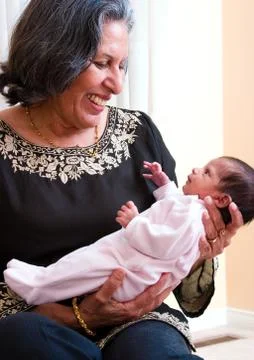 Grandparenting Foto stock