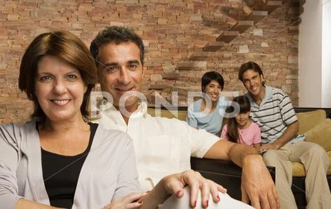Grandparents and family Stock Photos