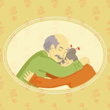 Grandparents Day. Vector design element Stock Illustration