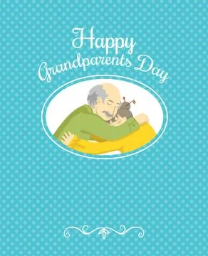 Grandparents Day. Vector design element Stock Illustration