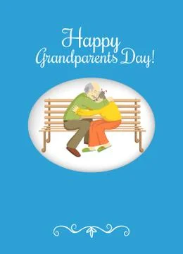 Grandparents Day. Vector design element Stock Illustration