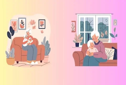 Grandparents Stock Illustration