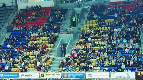 Grandstand With Spectators Stock Footage 68365625