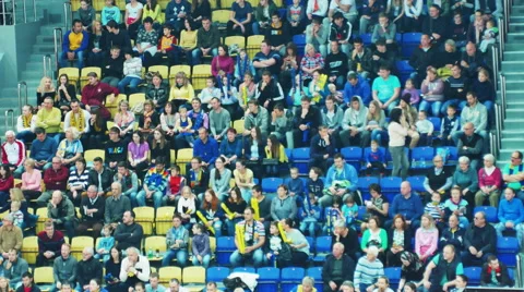 Grandstand With Spectators Stock Footage 68366137