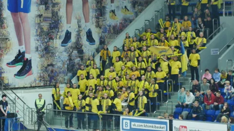 Grandstand With Spectators Stock Footage 68366293