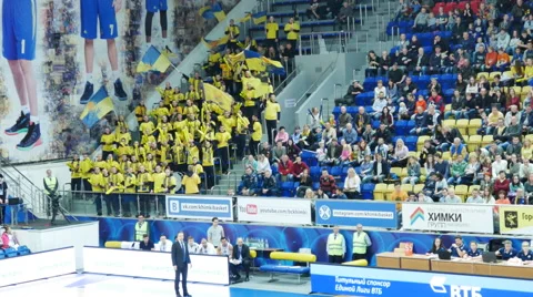 Grandstand With Spectators Stock Footage 68366757