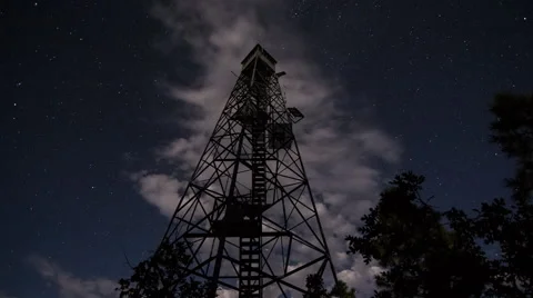 Grandview Fire Lookout Tower Stock Footage 54079542