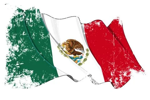 Grange Flag of Mexico Stock Illustration