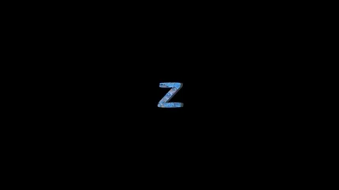Grange Style Alphabet Fall Down. Paint Alphabet. Alpha Channel Stock Footage 91062701