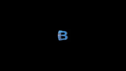 Grange Style Alphabet Fall Down. Paint Alphabet. Alpha Channel Stock Footage 91062708
