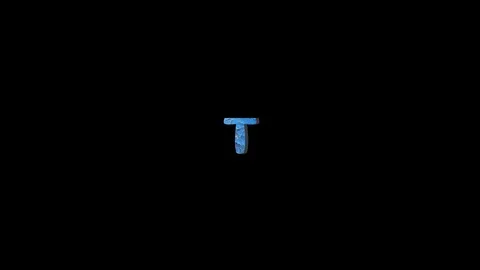 Grange Style Alphabet Fall Down. Paint Alphabet. Alpha Channel Stock Footage 91062758