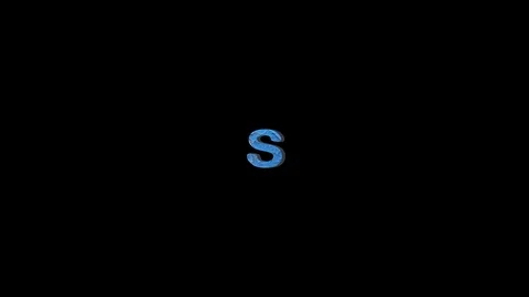 Grange Style Alphabet Fall Down. Paint Alphabet. Alpha Channel Stock Footage 91062780