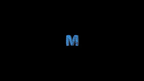 Grange Style Alphabet Fall Down. Paint Alphabet. Alpha Channel Video stock 91062903