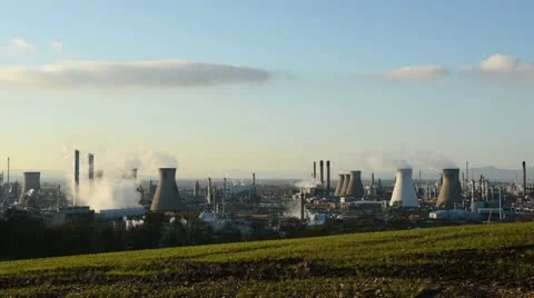 Grangemouth time lapse Stock Footage 21880976
