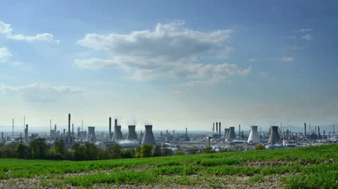 Grangemouth zoom in Stock Footage 23224668